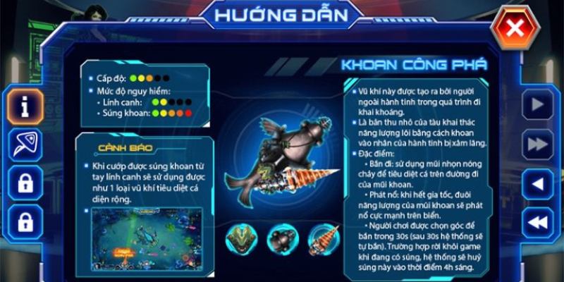 Khoan công phá là vũ khí hỗ trợ tiêu diệt cá tốt nhiều anh em muốn có